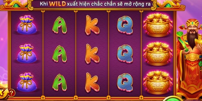 Slot Thần Tài hấp dẫn bởi cách chơi, quy luật cược
